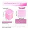 400 Pcs Cuadrado Toallitas Limpiadoras Rojo Rosa