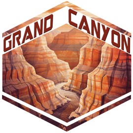 Vincit Veritas Grand Canyon Decal Sticker Car RV Car Bumper US Travel Design S021