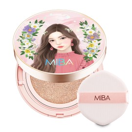 MIBA Ion Calcium Foundation Double Cushion RX 25 g / 0.88 oz . Big Cushion SEASON 2 SPF50+ / PA++++ Long Lasting Effect for Dewy Skin. Skin moisturizing. Skin tightening relief. Fine coverage. Smooth adhesion (No 21)