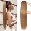 SEIKEA 28" Drawstring Ponytail Extensions Long Straight Fake Pony Tail