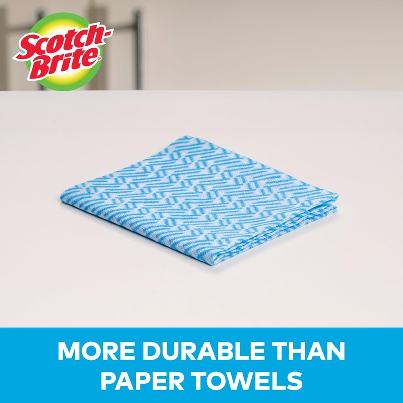 Scotch-Brite High Performance Kitchen Wipes, 5-Wipes/Bag, 12 Bags/Case (60 Wipes
