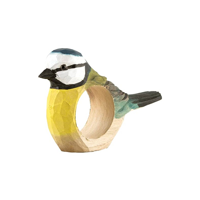 Wildlife Garden WG577 Blue Tit Napkin Ring - Hand Carved