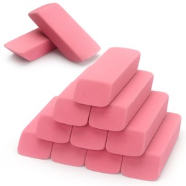 ZZTX 12 Pack Pink Erasers Pencil Erasers for Kids, Large Bulk Pink Eraser for School, Art Erasers for Drawing