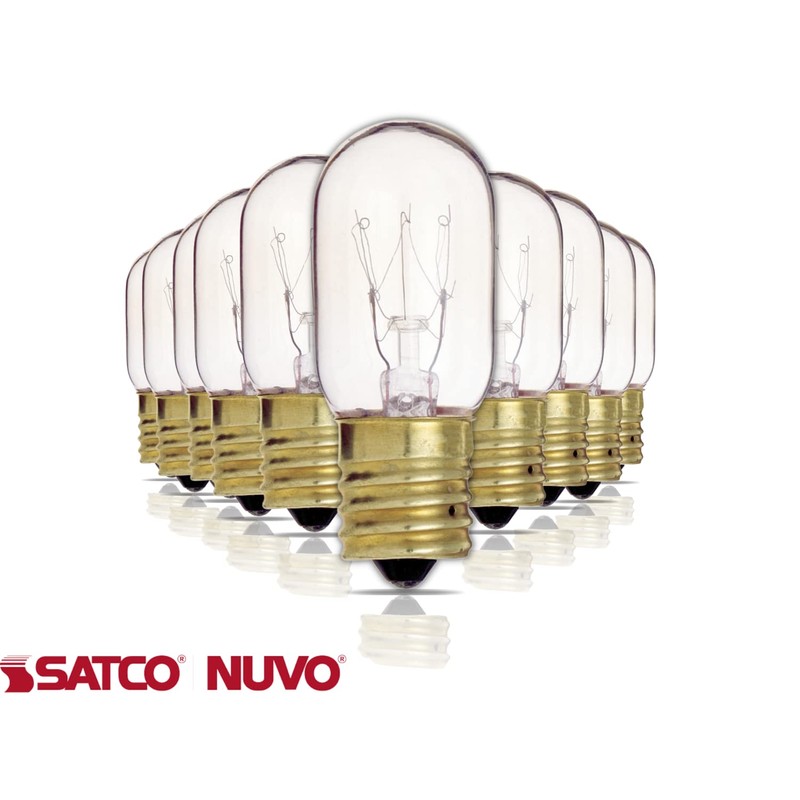 Satco S3911-15 Watt T7 Incandescent Light Bulbs - 2700K (10