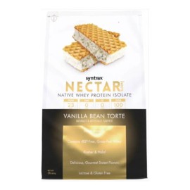 Tarta de vainilla con proteína de suero y néctar, Syntrax 907 g, sabor a tortilla de vainilla