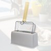 FULUDM Cat Litter Scoop with Container - Metal Cat Litter