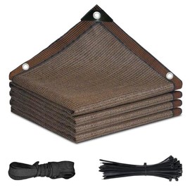 Abrotain Fence Privacy Screen Balcony Sun Shade Cloth 4'x16' 80% Shade Fabric Outdoor Patio Screens Mesh Panels Apartments Railing Cover UV Protection for Backyard Garden Porch Deck