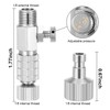HUBEST 13pcs Multi-Size Airbrush Adapter with Adjustable Valve Metal Compressor