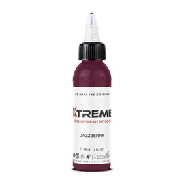 Xtreme Tattoo Ink, Versatile Medium Viscosity for Precision Tattooing, Rich Hue, Quick Healing, Acrylic-Free, Water Based, Highest Safety Standards - Ready-to-Use Tattoo Ink (Jazzberry, 2 oz)