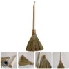 Alipis Straw Soft Broom Detachable Handle Hand Broom Rustic Farmhouse