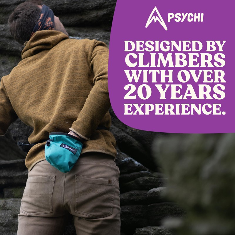 Psychi OG Chalk Bag with Storage Pocket and Waist Starp