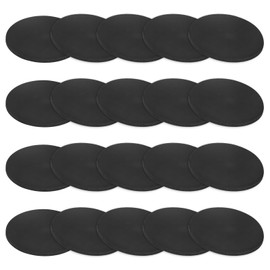 M METERXITY 20-Pack Rubber Solid Discs Washers, 55mm OD x 3mm Thickness Anti-Vibration Noise-Reducing Rubber Spacer Pads Gasket Bushings for HVAC/Washing Machines/Furniture/DIY Gasket Craft