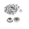 M6 x 1mm Thread 304 Stainless Steel Serrated Flange Metric