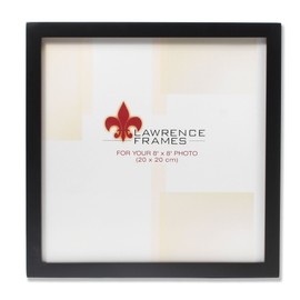 Lawrence Frames 755588 Black Wood Picture Frame, 8 by 8-Inch