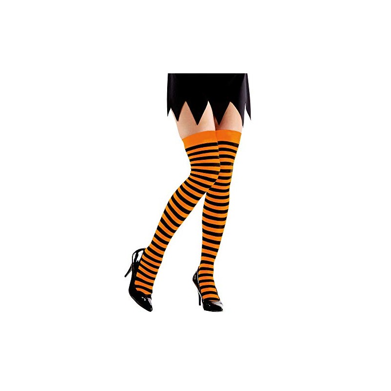 Widmann Milano Party Fashion Striped Over Knee Stockings, 70 Denier,