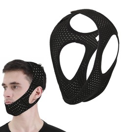 Breathable Anti Snoring Chin Strap, Adjustable Snoring Aids for Men, Stop Snoring Devices for Men Women