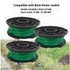 GH3000 Trimmer Replacement Spools Compatible with Black and Decker SF-080