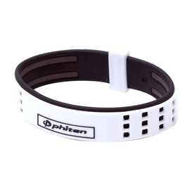 Phiten RAKUWA Bracelet Bracelet S DUO Type White/Black 6.7 inches (17 cm)