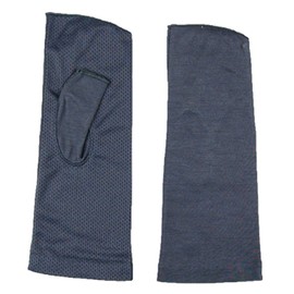 GlovesDEPO 99% UV Reduction! Contact Cooling Arm Cover, UV Protection, Soy Fiber Short Gloves, Fingerless Type, Moisturizing, Stylish, Cute, Sunburn Prevention, Black, Gray, White, Brown, gray