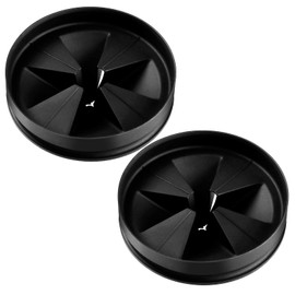 Sink Baffle QCB-AM, Replacement for Evolution Series, Garbage Disposal Splash Guards, Quite Collar, Drain Plugs, Disposer Accessories 3.25Inch (Deep Black(2pcs))