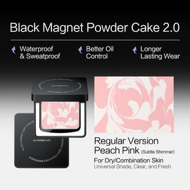 [2.0]CARSLAN Black Magnet Soft Focus Powder, 24H Longlasting Translucent Pressed Setting Powder, Oil Control, Waterproof, Sweatproof, Poreless Powder:_03 For Sensitive Skin