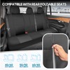 BDK PolyPro Car Seat Covers Full Set in Solid Charcoal