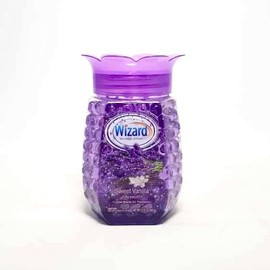 Wizard Crystal Beads Air Freshener Sweet Vanilla Lavender Scent, Long-Lasting Gel Beads Odor Eliminator for Bathroom, Closet, RV, Home & Non-Aerosol Room Freshener; 3-Pack of 12 Oz Jars (36 Ounces)