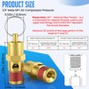 HONSNKS 2 Pcs 1/4" NPT(M) 200 PSI Air Compressor Pressure