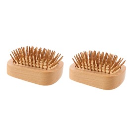 Beavorty Pcs Wooden Hair Comb Brush for Women Mini Hairbrush for Curly Hair Soft Bristles