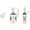 Car Toggle Switch SPST 2 Pin On/Off Switch DC 12
