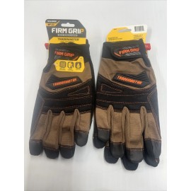 FIRM GRIP Trade Master XX Large Tan Duck Canvas Glove Brown Orange 2 Pair