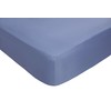 Impressions Fusion Soft Touch Microfibre Polyester Kingsize Blue Fitted Sheet