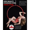 DASKING Premium Red Aerial Hoop Kit 85cm (33.5") Single-Point Ring,