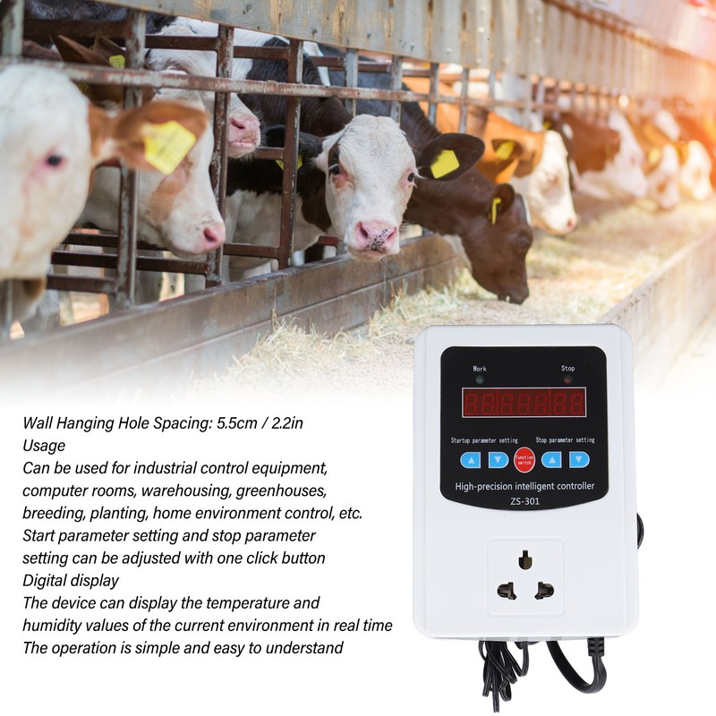 1500W Temperature Humidity Controller Intelligent Digital Display Temperature Humidity Controller