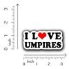 Saiki I Love Umpires Vinyl Sticker for Baseball Softball Catcher's