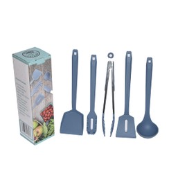 Kitchen Utensil Set – Eco Friendly, Ocean Safe, 5PCS with Soft Grip handles Great for boats, RV’s and Kitchens