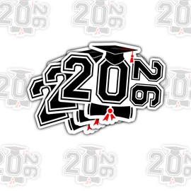 (3 Pcs) Senior Class of 2026 Sticker – Inspirational Graduation Quote Vinyl Decal Waterproof for Laptop, Water Bottle, Tumbler, Car – Perfect Graduation Gift – 3 Inch