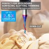 EANOSIC 2PCS Downcut Spiral Router Bit 1/4 inch Shank, 1/16