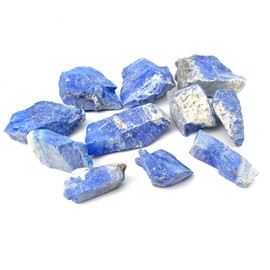 Amethyst Druzy Raw Rose Quartz Gemstone Puff Heart Love Spirituality Meditation Crystal Energy Healing Crystal Sent in Gift Pouch (Raw Lapis Lazuli)