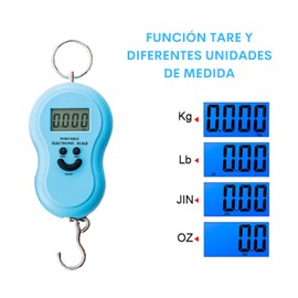 Bascula Colgante Digital Varias Unidades de Medida Tare 50 Kg Peso Maximo
