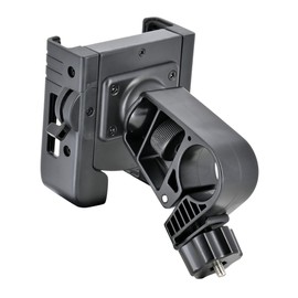 LEAD KS-278A Smartphone Holder for Motorcycles and Bicycles, U-Shaped Arm Type, Black, Hold Force, 360° Rotation, Compatible with Large Smartphones