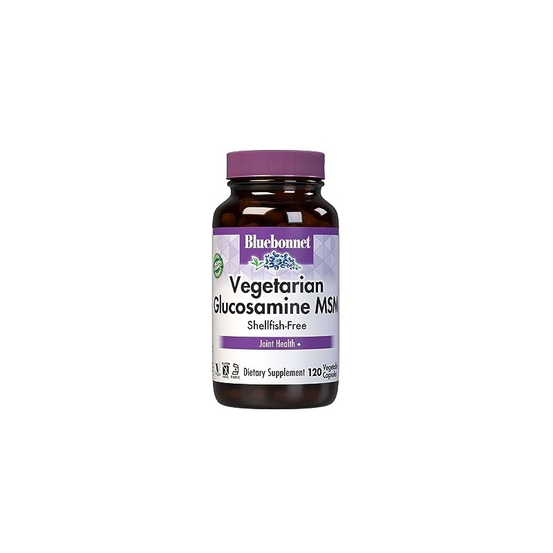 BlueBonnet Vegetarian Glucosamine Plus MSM Supplement, 120 Count