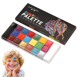 Sucodver Face Paint, Body Paint, Doran 20 Colors, Oil-based Face Paint, Face Paint, Maternity Paint, Cream, Safe, Makeup, Cosplay, Stage Makeup, Halloween (20 Colors)