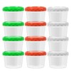 EONJOE 16 oz Plastic Freezer Containers with Lids 2 Cup