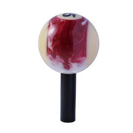 Mavota Billiard Ball Rod Stick Shift Knobs Brown 15X Gear Stick Shifter Knob Marbling Pool Ball Shifter Lever Knob Fit Most Automatic Manual Car Tuck Transmission Vehicle, W04B15, Brown 15X