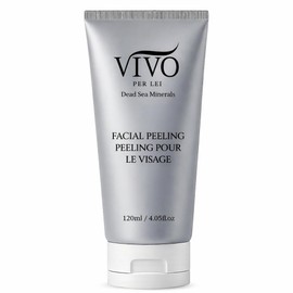 Vivo Per Lei Facial Peeling Gel - Helps Address Dead Skin Buildup - Gentle Exfoliating Gel for Rough, Dry, Sensitive or Mature Skin - Face and Body Scrub - Non Abrasive - 4.05 Fl. Oz.