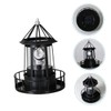 DOITOOL Led Solar Revolving Lighthouse Light Outdoor Rotating Landscape Lamp