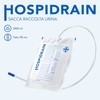 AIESI® Hospidrain Urine Bag 2000 ml 90 cm Tube without