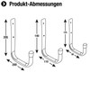 CONNEX DY31000 Galvanised Wall Hook Assortment (6 Pieces)