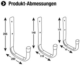 CONNEX DY31000 Galvanised Wall Hook Assortment (6 Pieces)